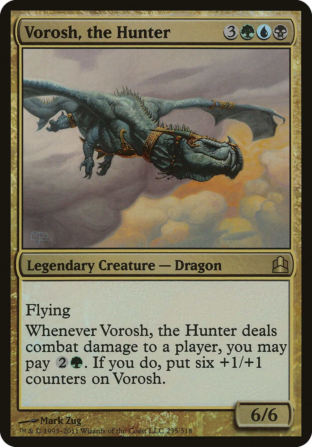 Vorosh, le chasseur — Commander 2011 Oversized — Magic: The Gathering