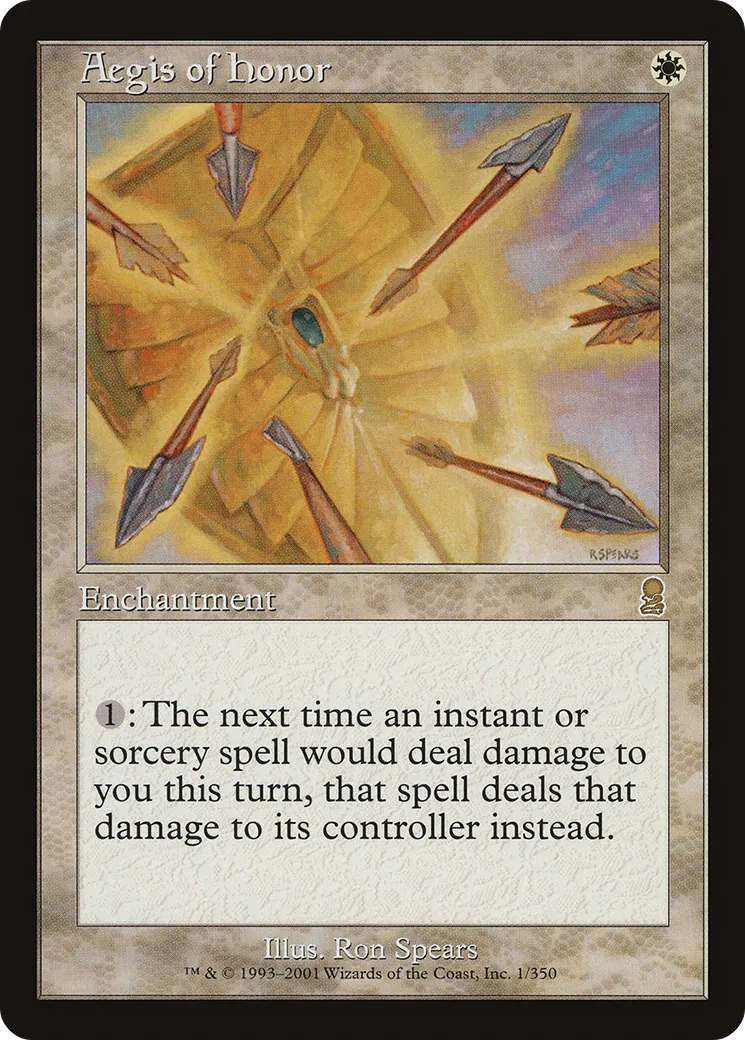 Aegis of Honor from Odyssey - Magic: The Gathering