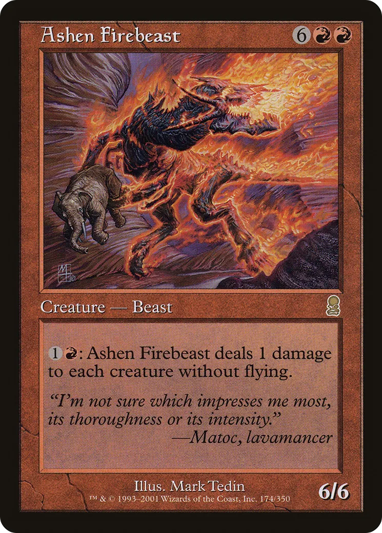 Ashen Firebeast — Odyssey — Magic: The Gathering