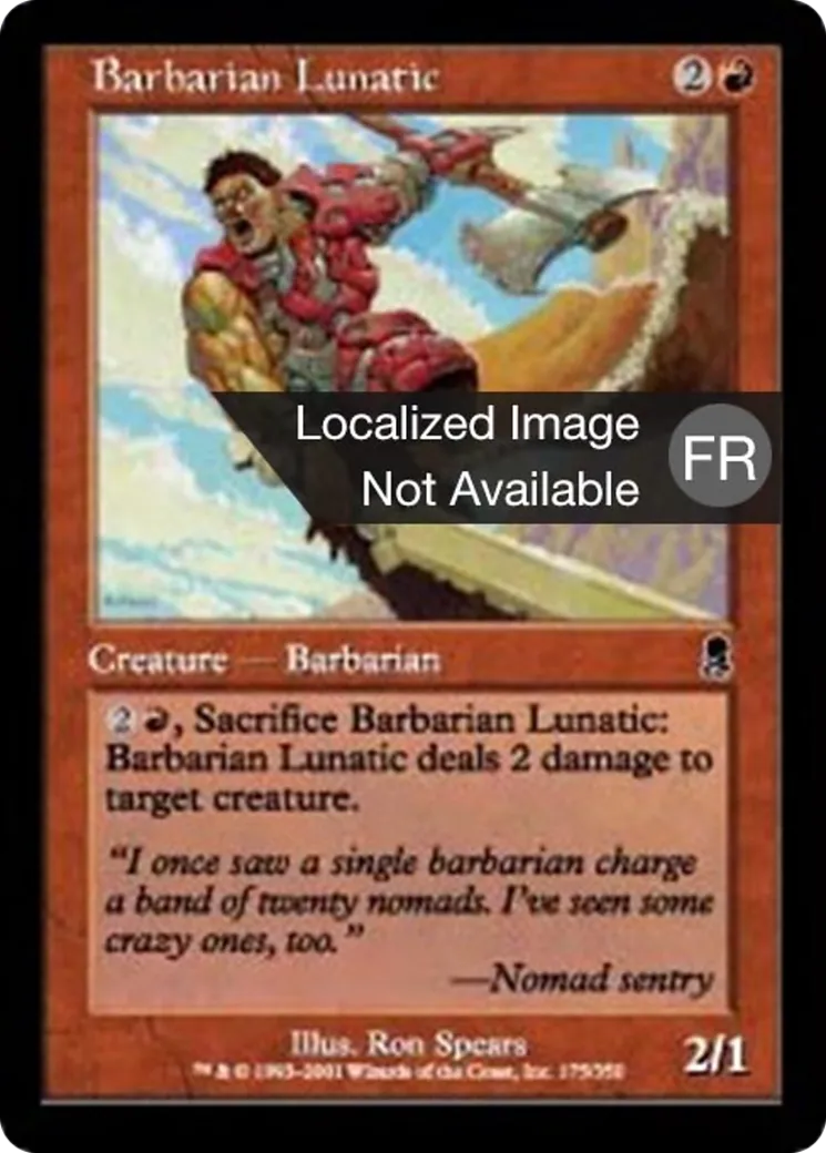 Barbare dément — Odyssey — Magic: The Gathering