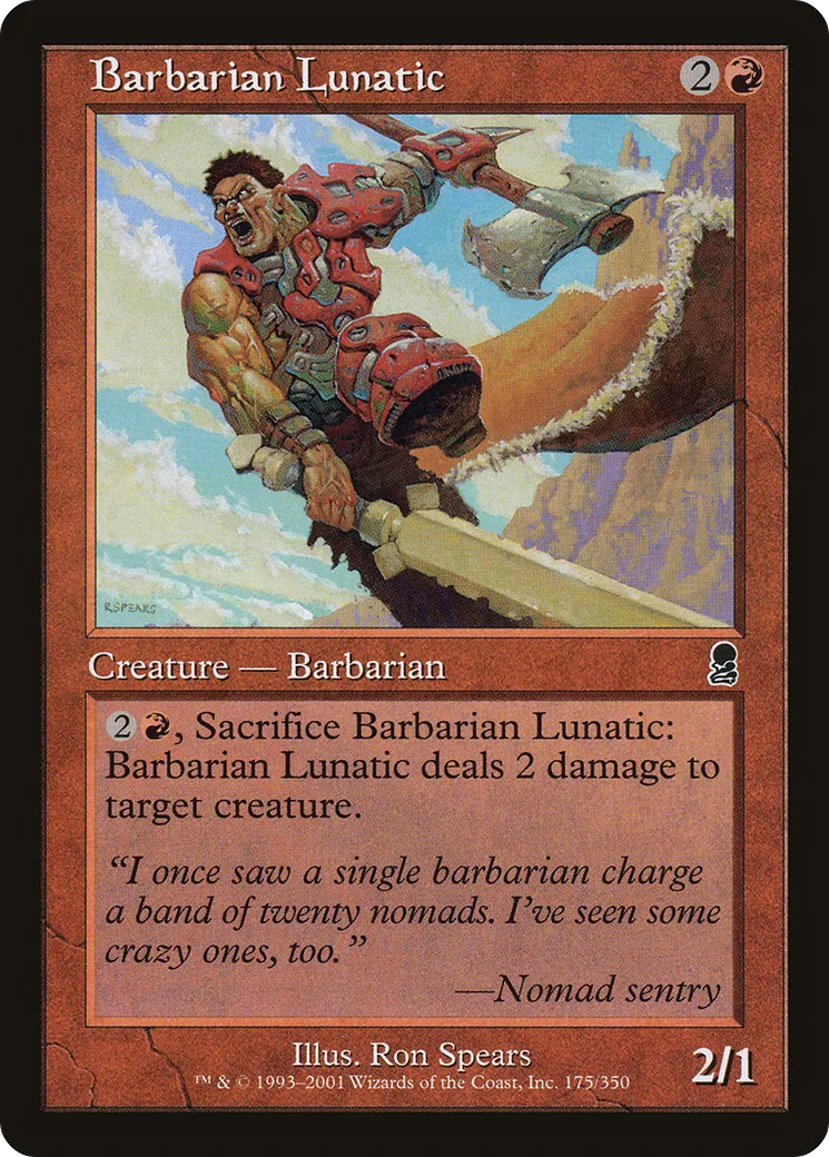 Barbarian Lunatic — Odyssey — Magic: The Gathering