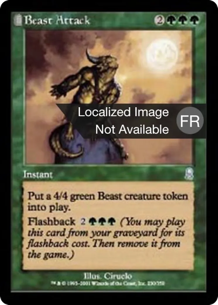 Attaque de la bête — Odyssey — Magic: The Gathering