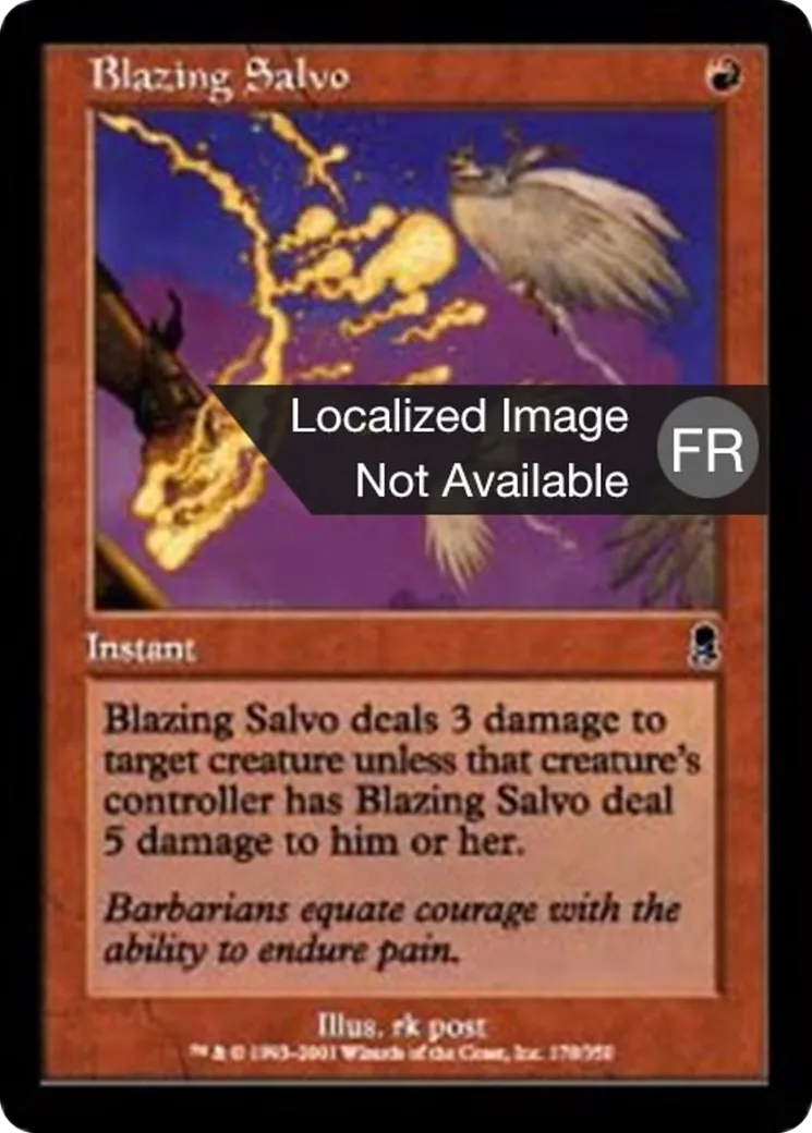 Salve brûlante — Odyssey — Magic: The Gathering