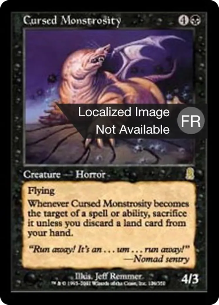 Monstruosité maudite — Odyssey — Magic: The Gathering