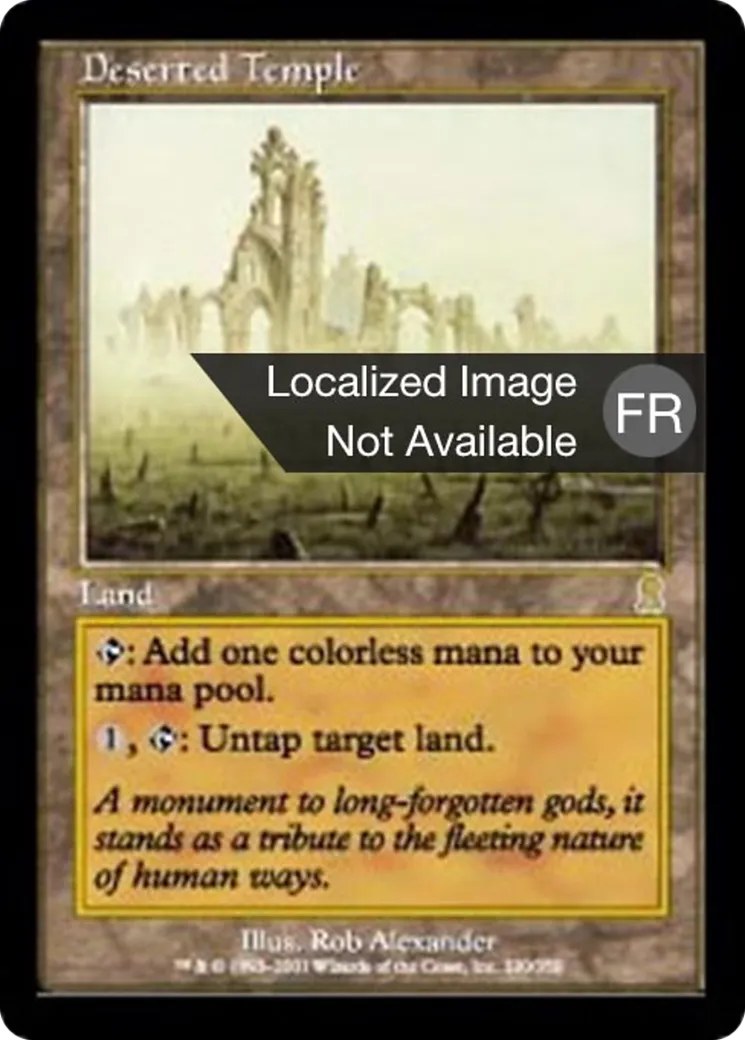 Temple déserté — Odyssey — Magic: The Gathering