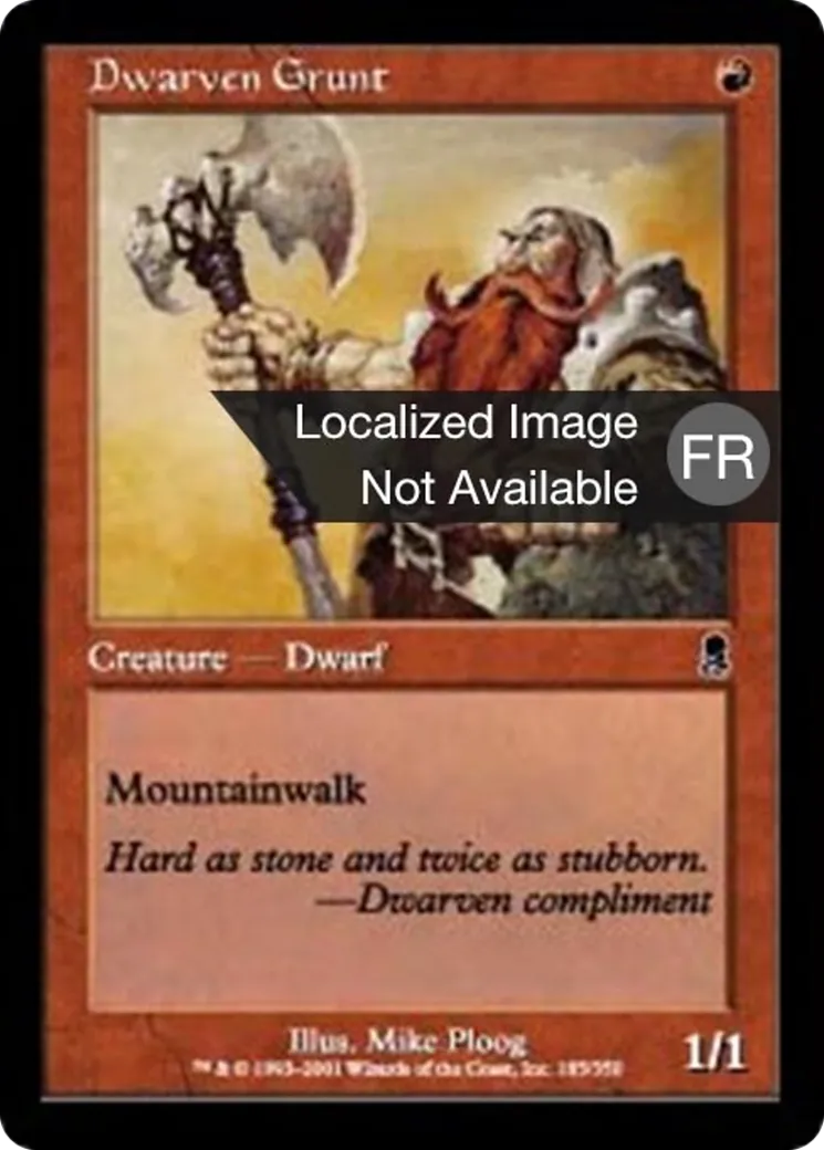 Grognard nain — Odyssey — Magic: The Gathering
