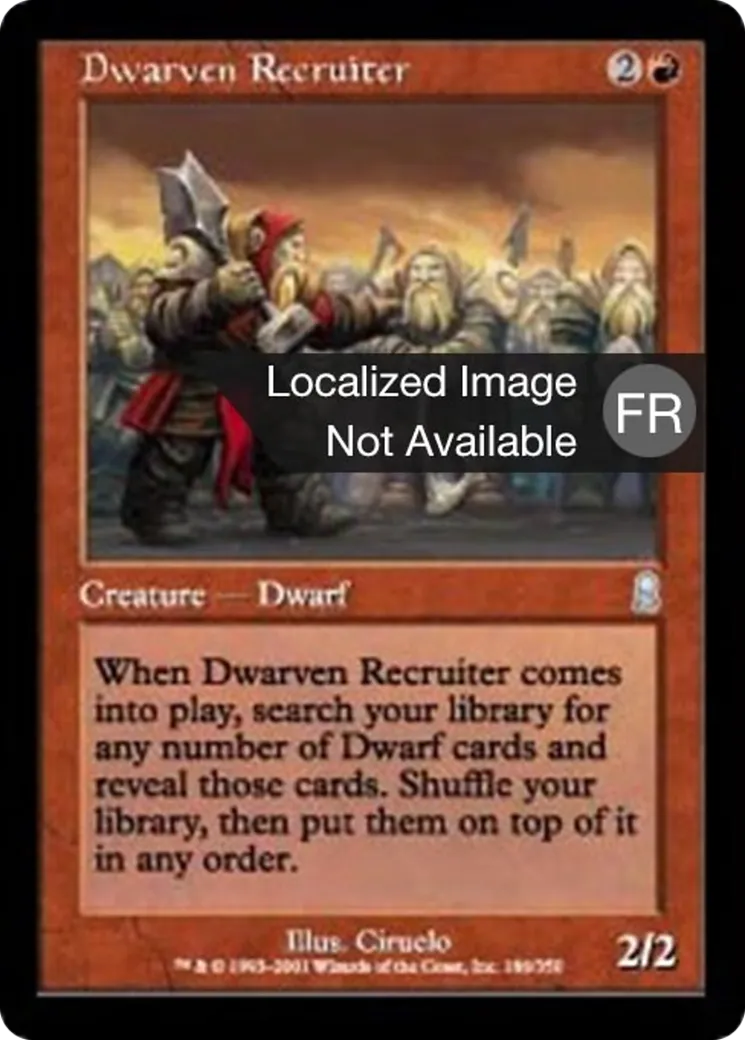 Recruteur nain — Odyssey — Magic: The Gathering