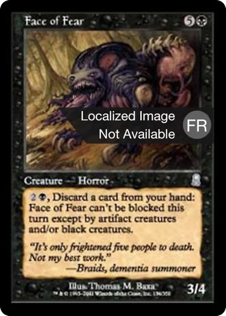 Visage de la peur — Odyssey — Magic: The Gathering