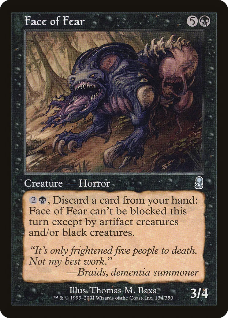 Visage de la peur — Odyssey — Magic: The Gathering