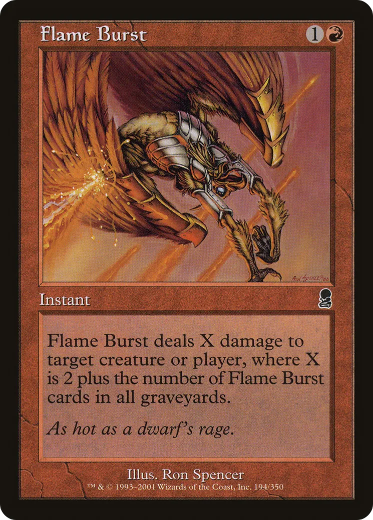 Explosion flambante — Odyssey — Magic: The Gathering