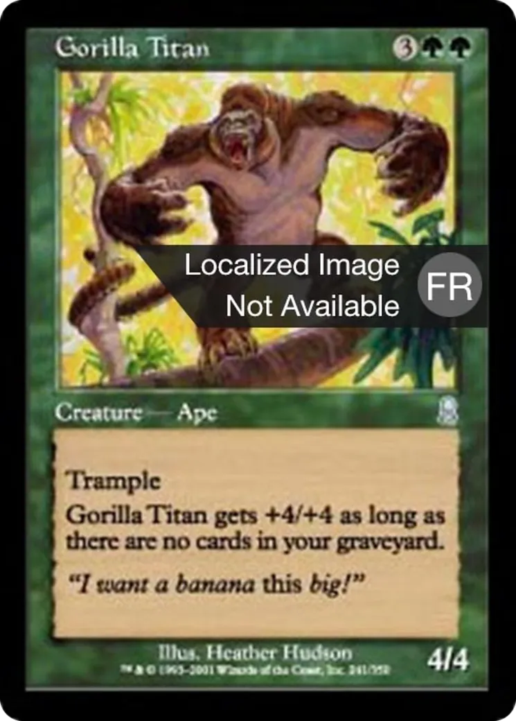 Gorille titanesque — Odyssey — Magic: The Gathering