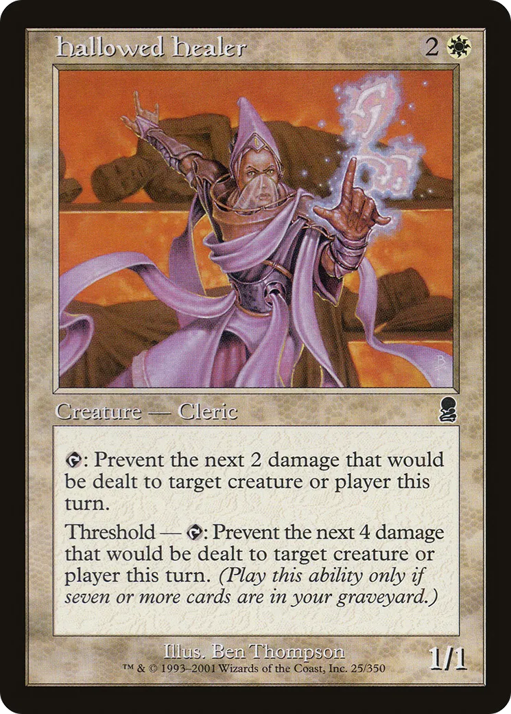 Hallowed Healer — Odyssey — Magic: The Gathering
