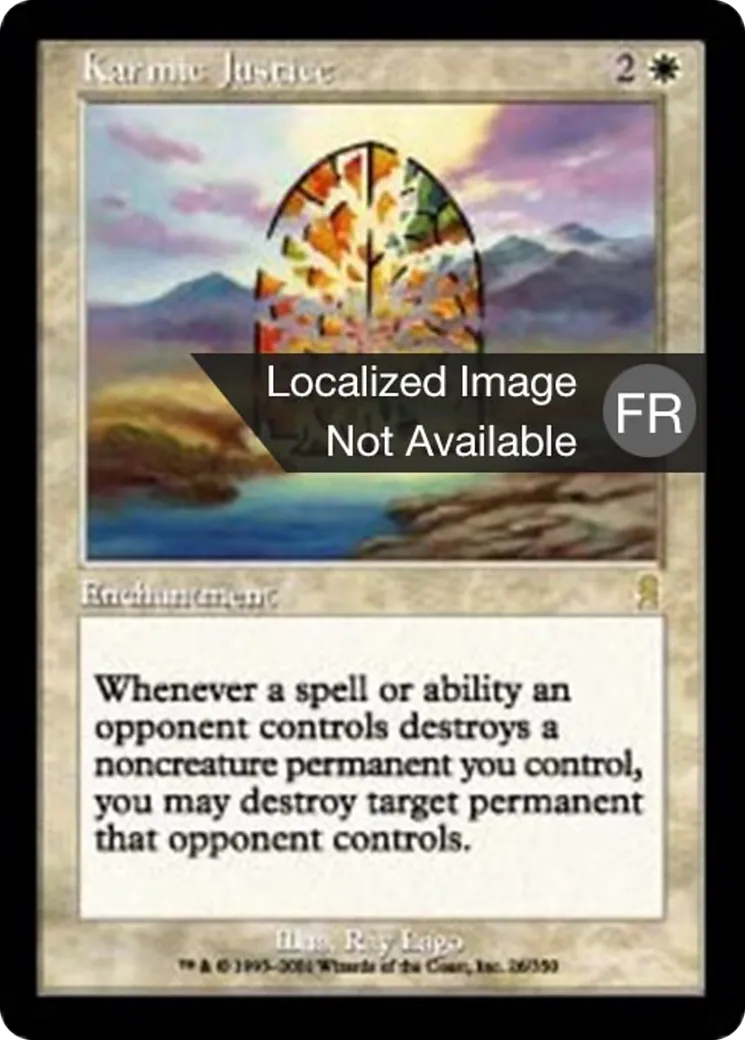 Justice karmique — Odyssey — Magic: The Gathering