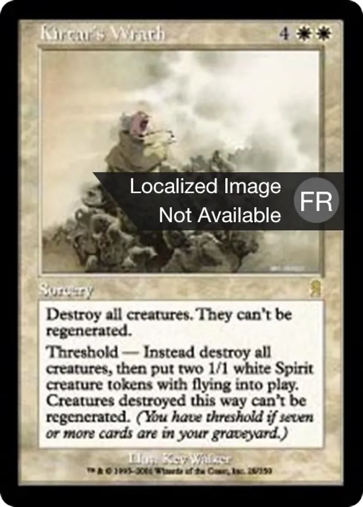 Colère selon Kirtar — Odyssey — Magic: The Gathering