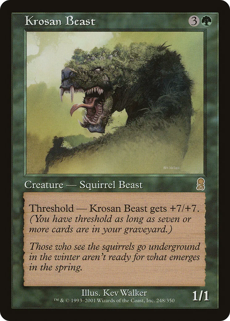 Krosan Beast — Odyssey — Magic: The Gathering