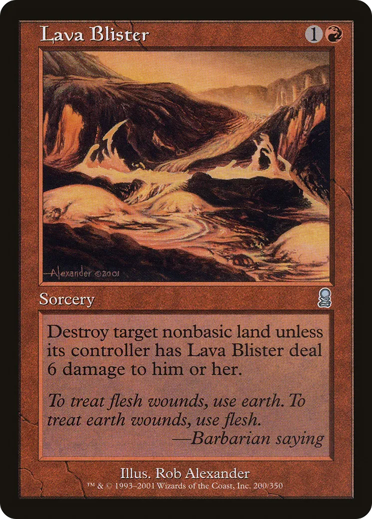 Lava Blister — Odyssey — Magic: The Gathering