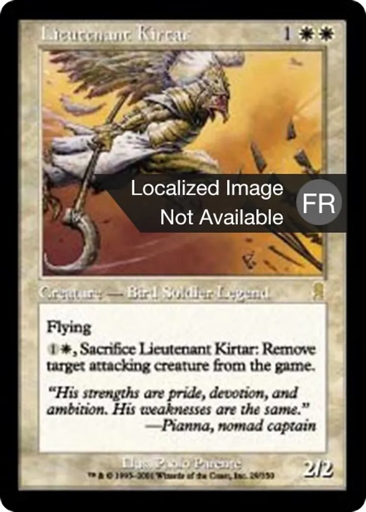 Lieutenant Kirtar — Odyssey — Magic: The Gathering