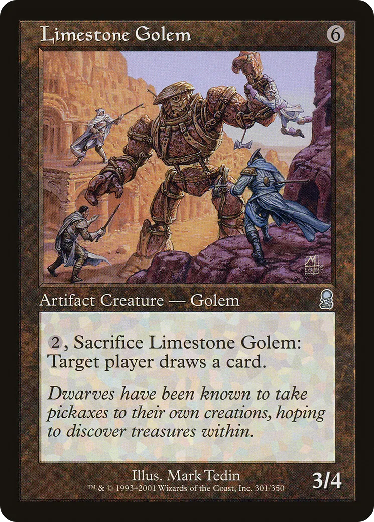 Limestone Golem — Odyssey — Magic: The Gathering