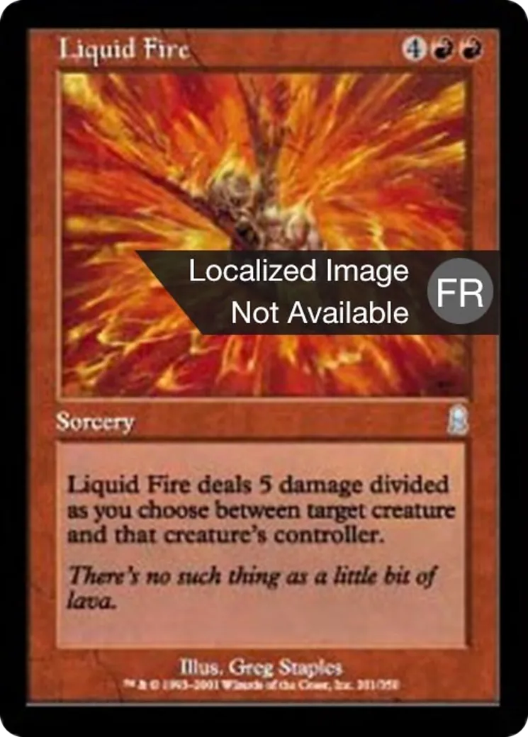 Feu liquide — Odyssey — Magic: The Gathering