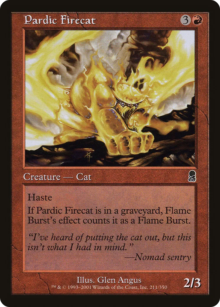 Pardic Firecat — Odyssey — Magic: The Gathering