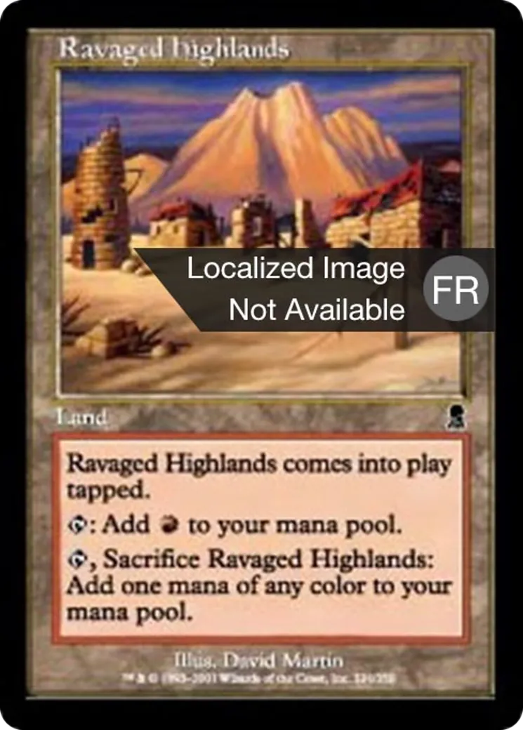 Hautes terres dévastées — Odyssey — Magic: The Gathering