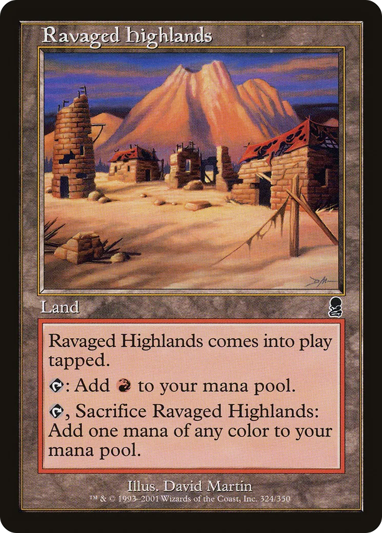 Hautes terres dévastées — Odyssey — Magic: The Gathering