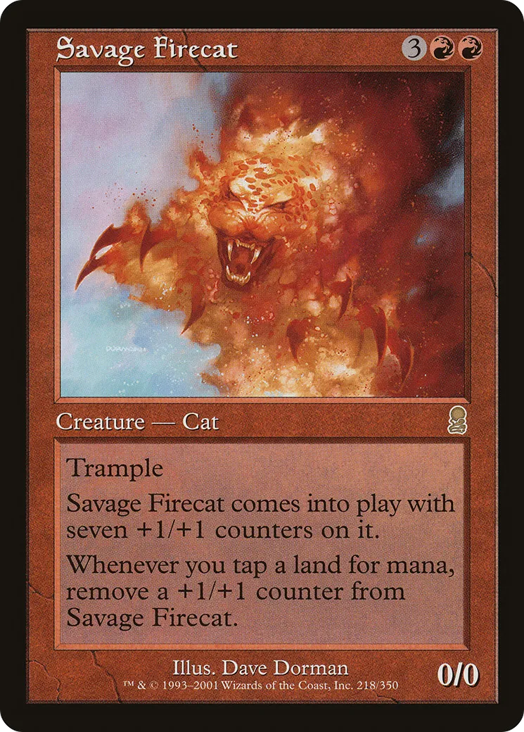Savage Firecat — Odyssey — Magic: The Gathering