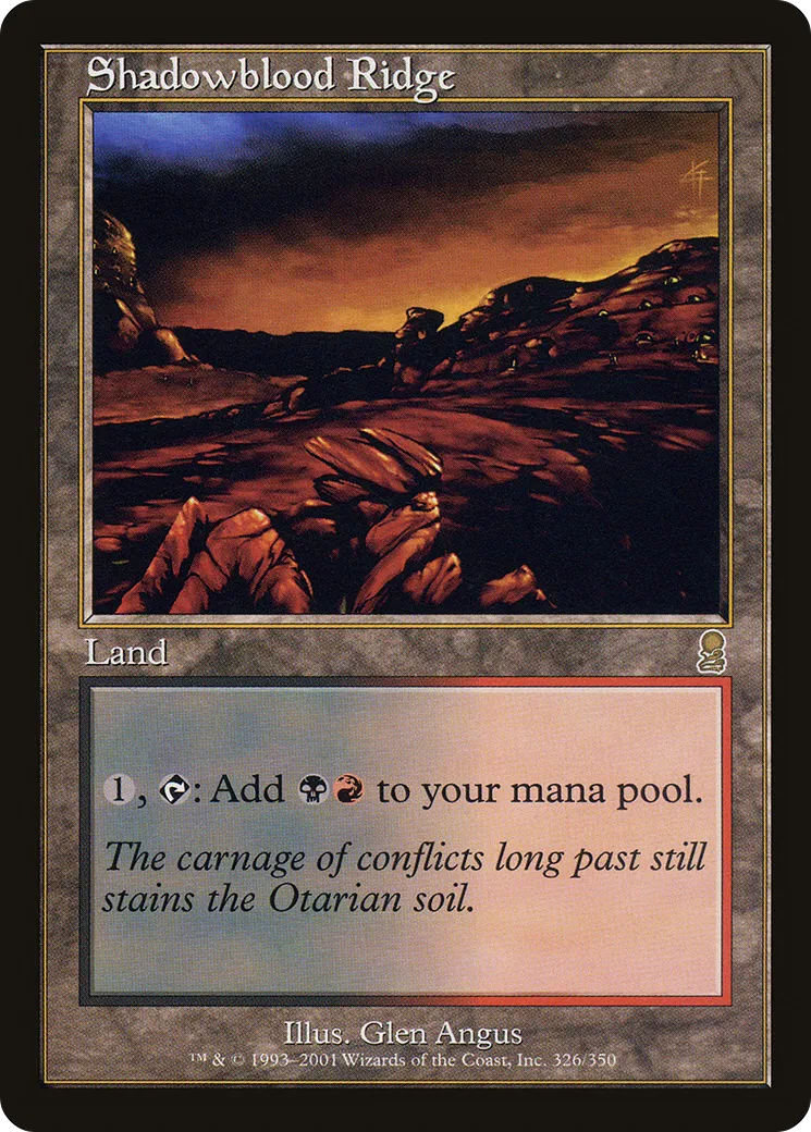 Shadowblood Ridge — Odyssey — Magic: The Gathering