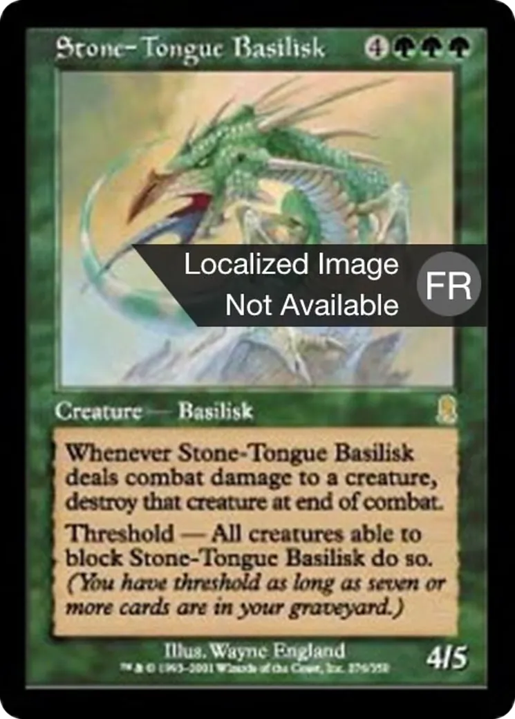 Basilic langue de pierre — Odyssey — Magic: The Gathering