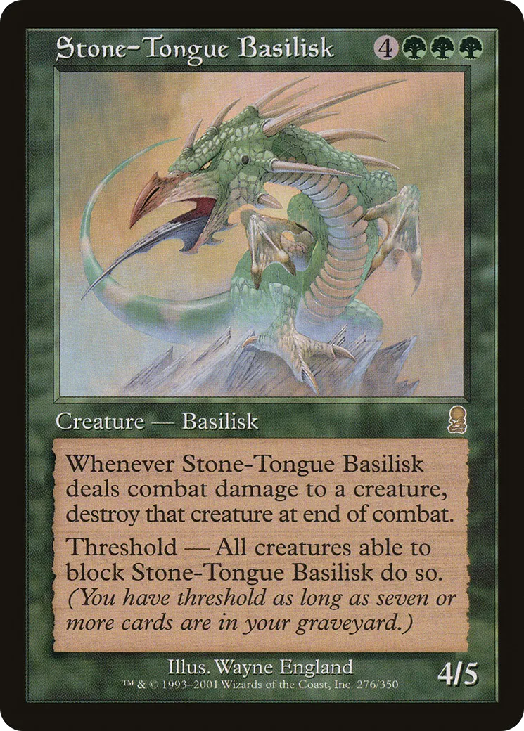 Stone-Tongue Basilisk — Odyssey — Magic: The Gathering