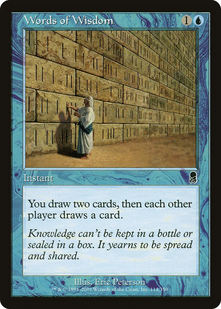 Words of Wisdom — Odyssey — Magic: The Gathering