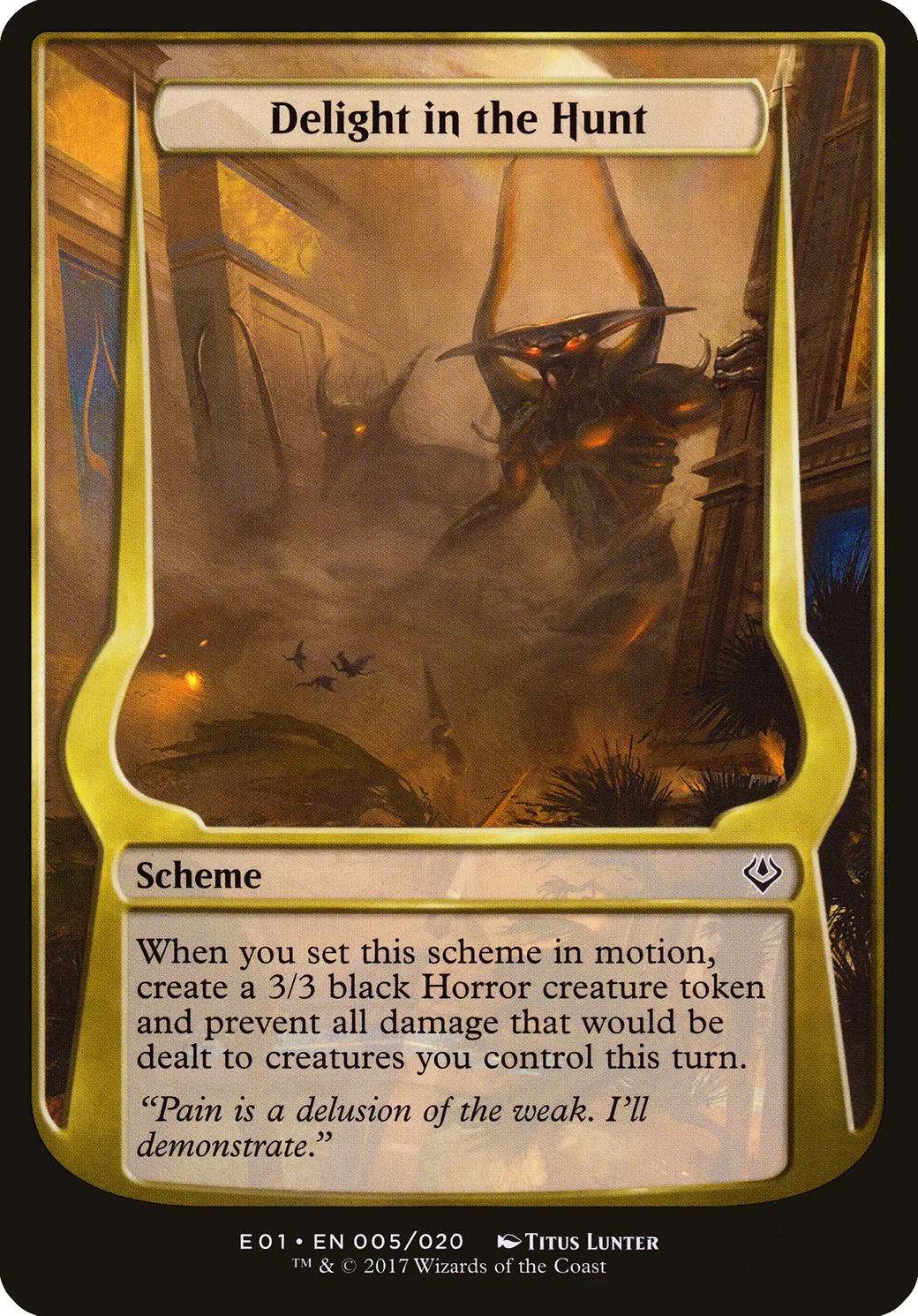 Delight in the Hunt — Archenemy: Nicol Bolas Schemes — Magic: The Gathering