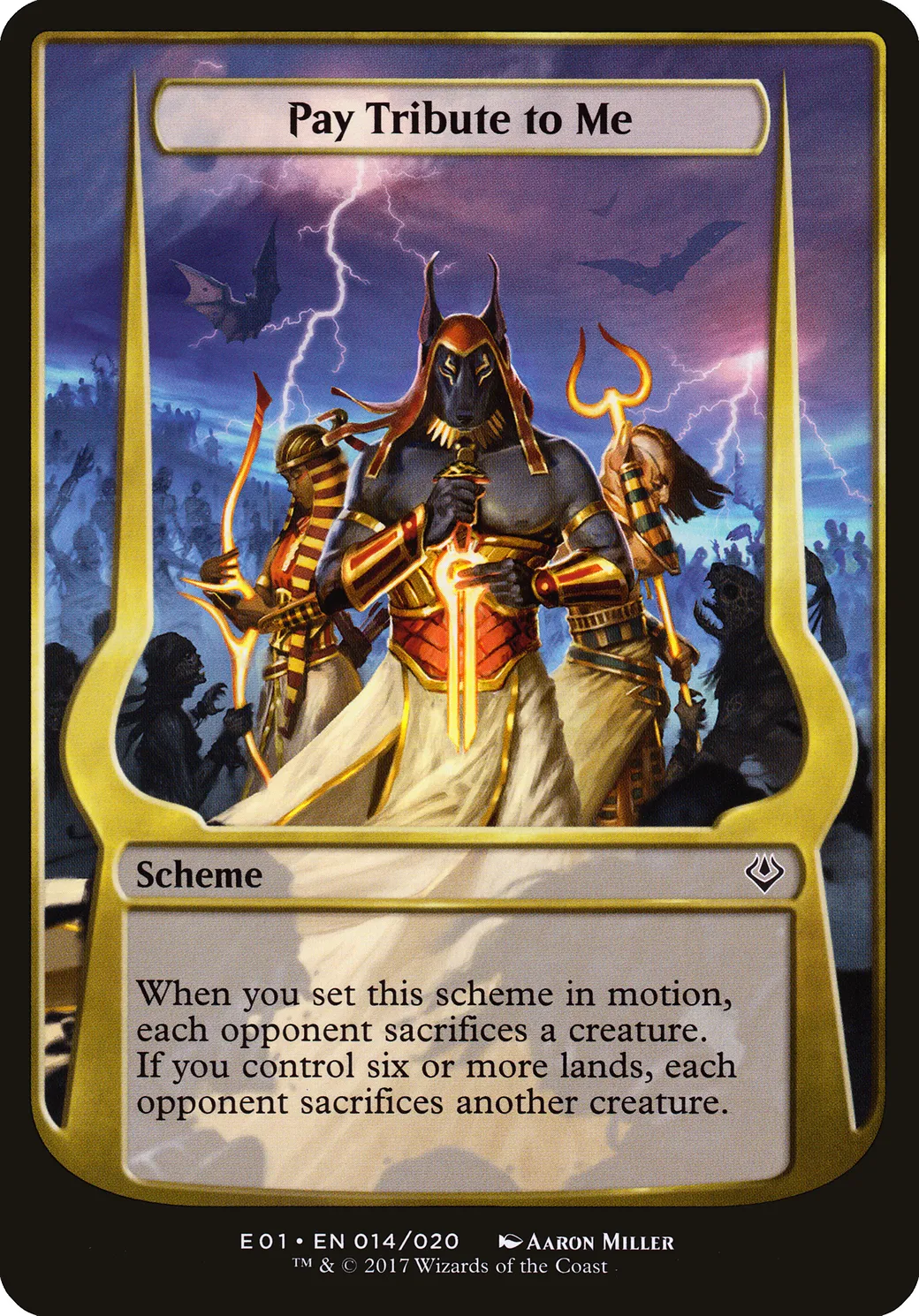 Pay Tribute to Me — Archenemy: Nicol Bolas Schemes — Magic: The Gathering