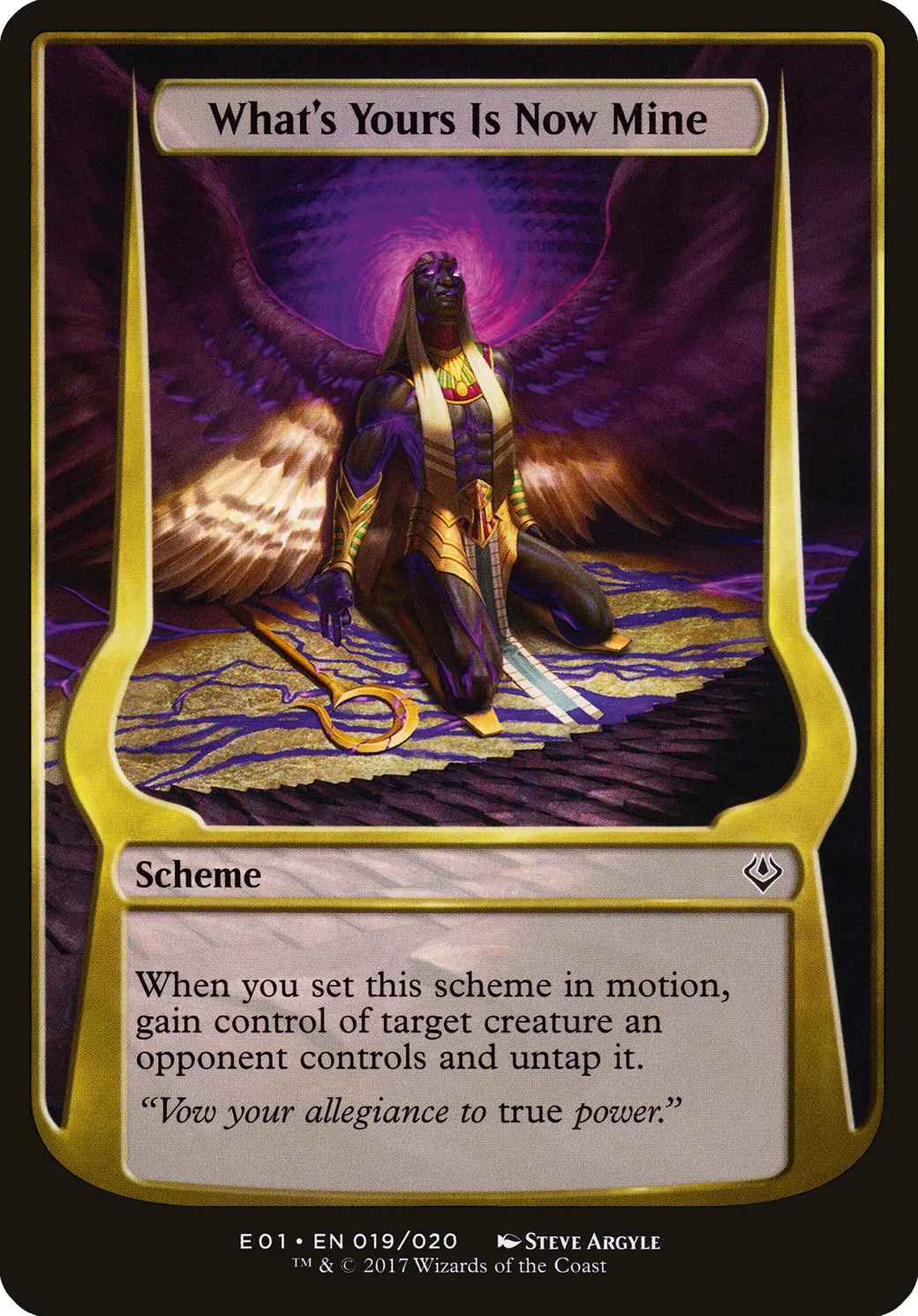 What's Yours Is Now Mine — Archenemy: Nicol Bolas Schemes — Magic: The Gathering
