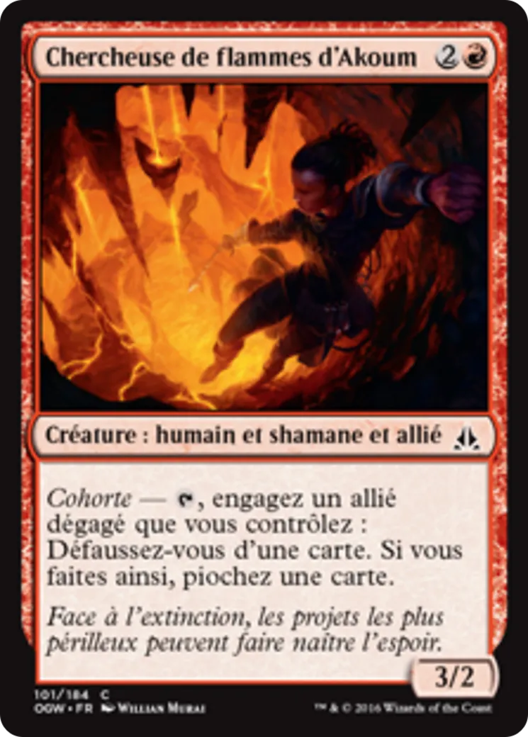 Chercheuse de flammes d'Akoum — Oath of the Gatewatch — Magic: The Gathering