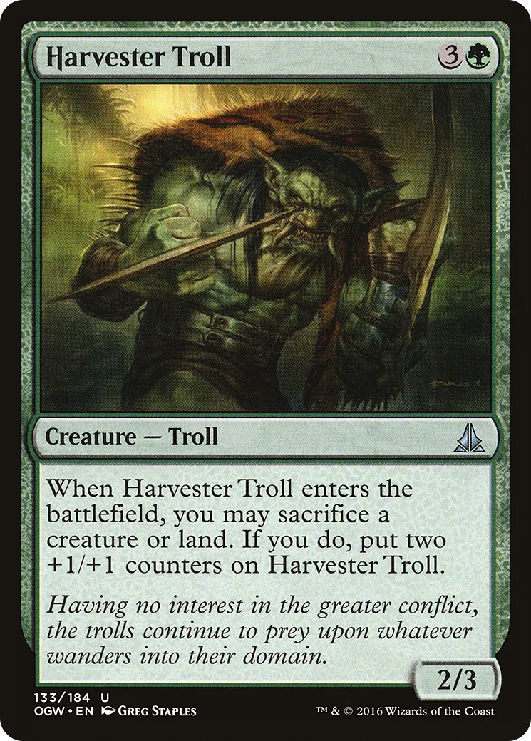 Harvester Troll — Oath of the Gatewatch — Magic: The Gathering