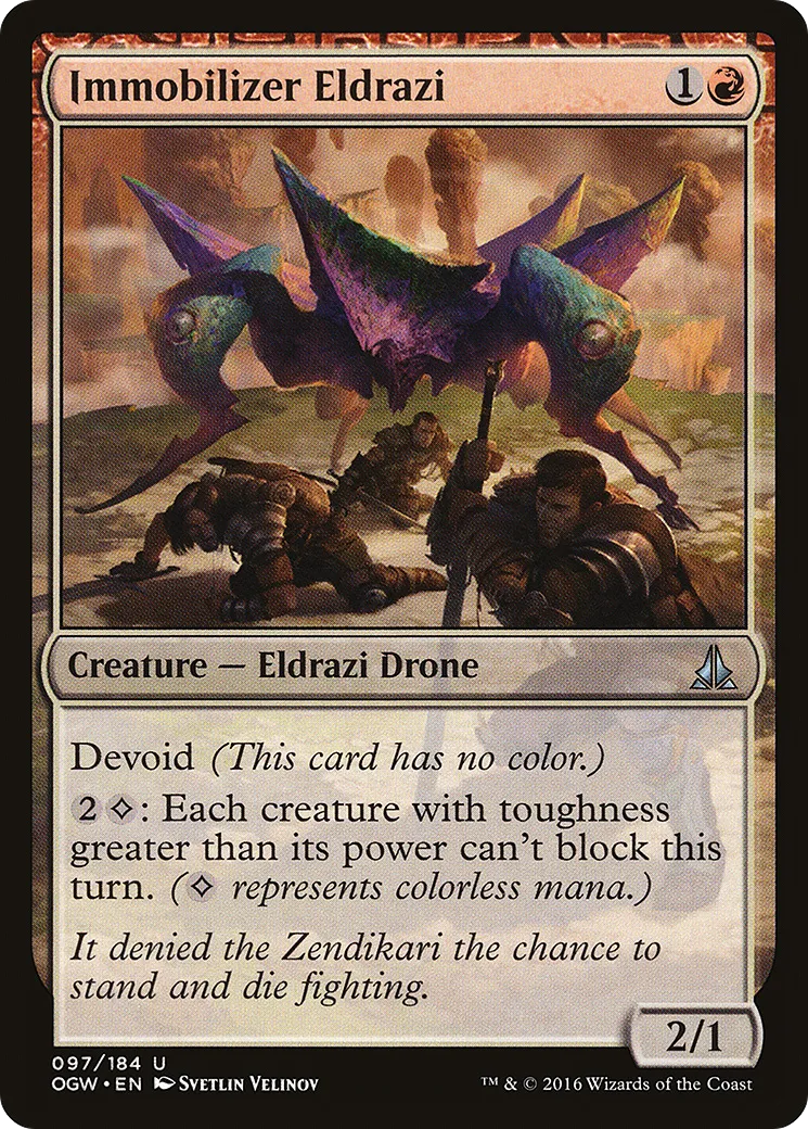 Immobilizer Eldrazi — Oath of the Gatewatch — Magic: The Gathering