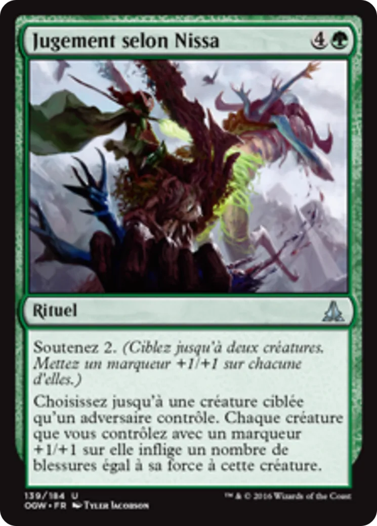 Jugement selon Nissa — Oath of the Gatewatch — Magic: The Gathering
