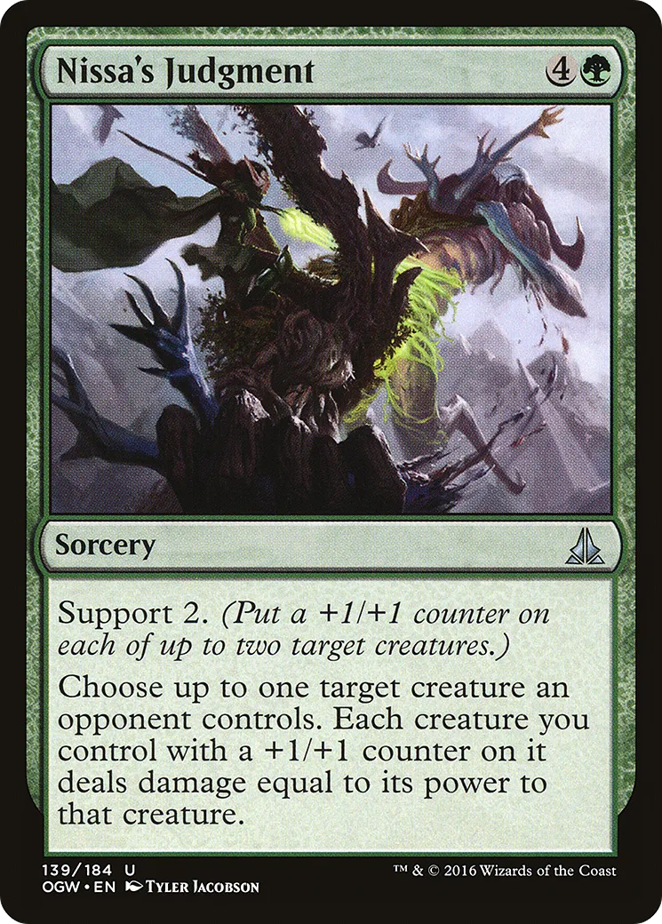 Nissa's Judgment — Oath of the Gatewatch — Magic: The Gathering