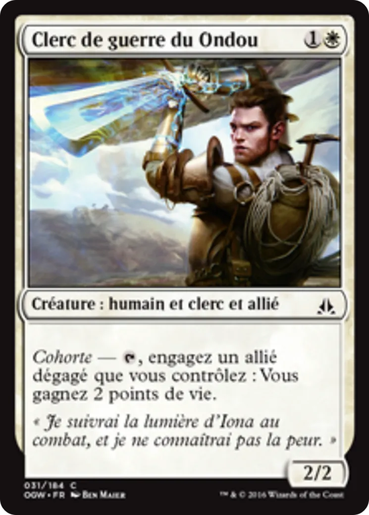 Clerc de guerre du Ondou — Oath of the Gatewatch — Magic: The Gathering