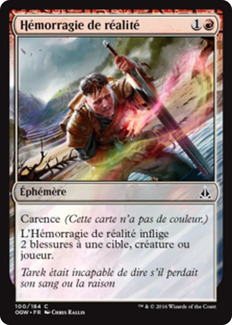 Hémorragie de réalité — Oath of the Gatewatch — Magic: The Gathering