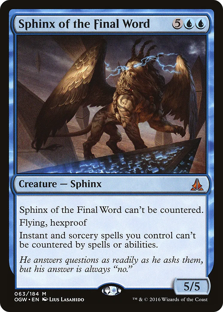 Sphinx of the Final Word — Oath of the Gatewatch — Magic: The Gathering