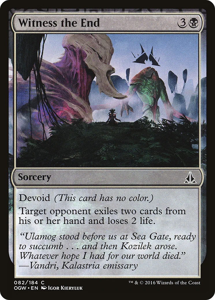 Witness the End — Oath of the Gatewatch — Magic: The Gathering