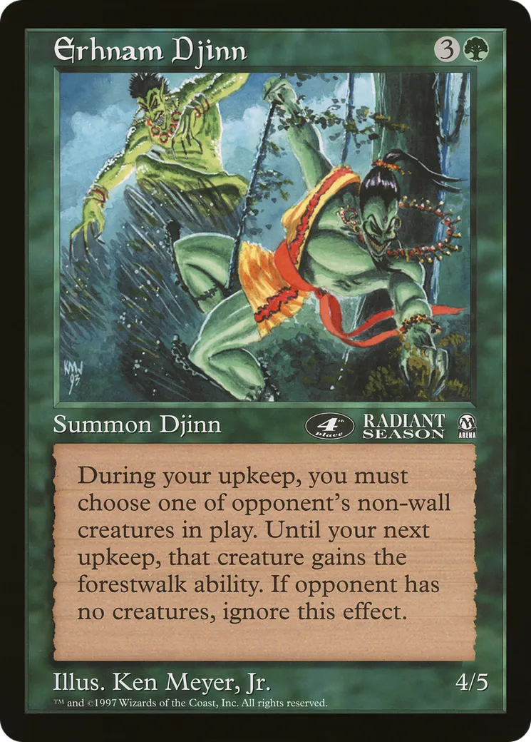 Erhnam Djinn — Oversized League Prizes — Magic: The Gathering