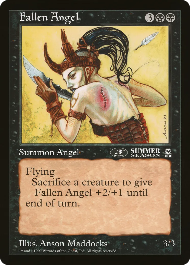 Fallen Angel — Oversized League Prizes — Magic: The Gathering