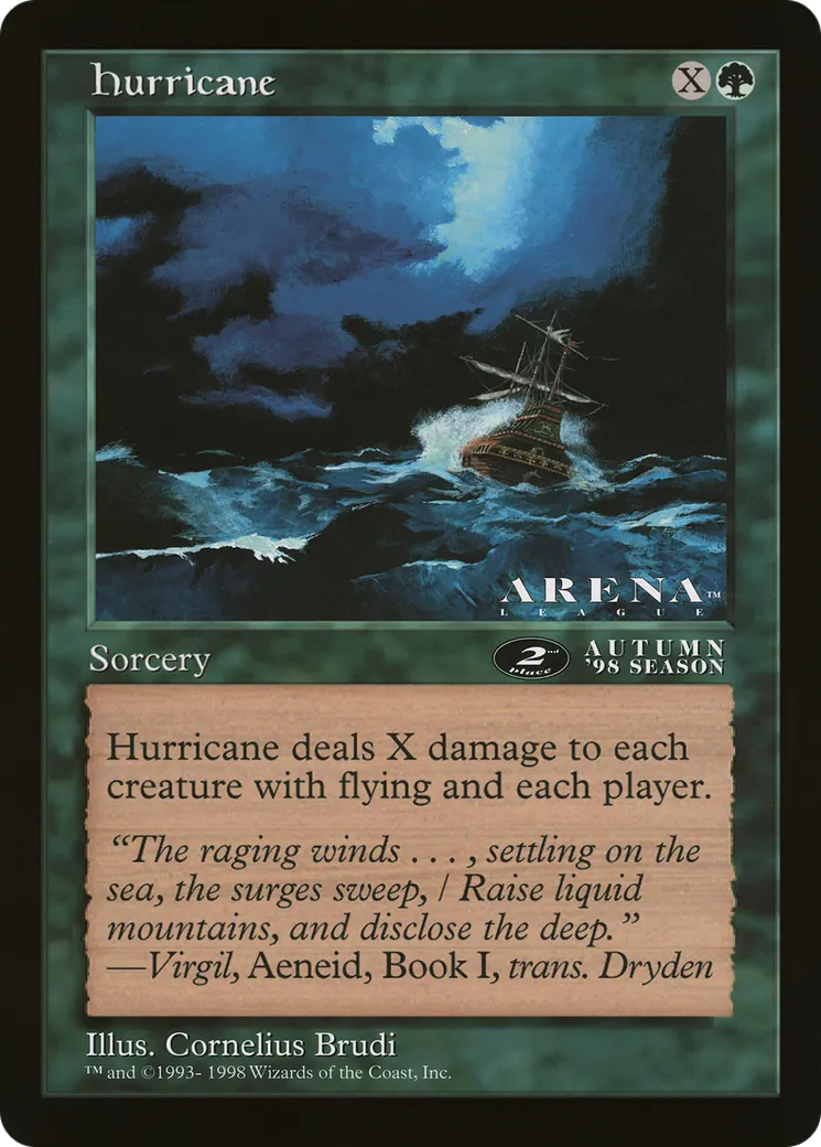 Ouragan — Oversized League Prizes — Magic: The Gathering