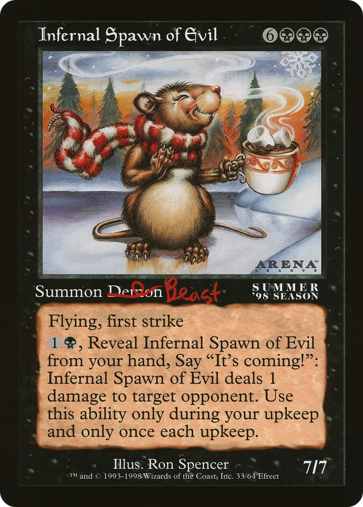 Infernal Spawn of Evil — Oversized League Prizes — Magic: The Gathering