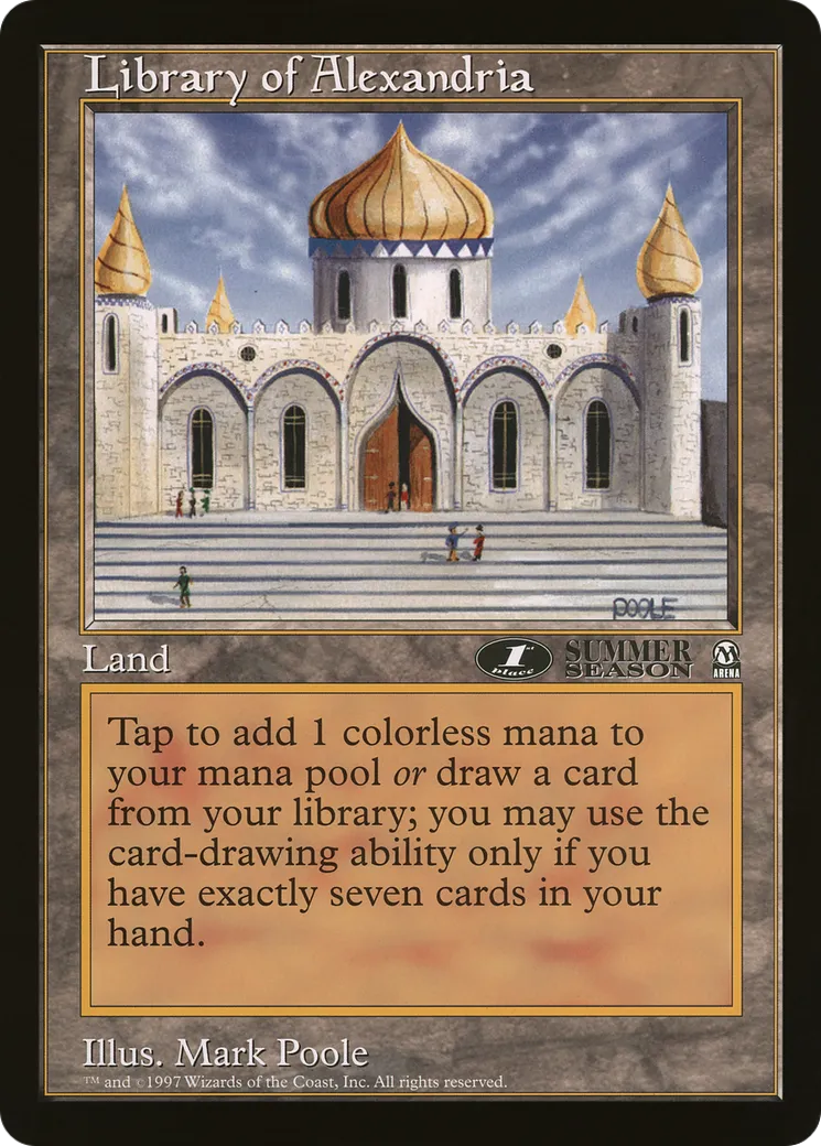 Library of Alexandria — Oversized League Prizes — Magic: The Gathering