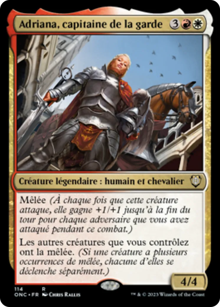 Adriana, capitaine de la garde — Phyrexia: All Will Be One Commander — Magic: The Gathering