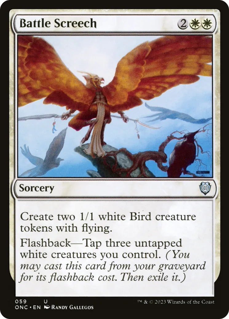 Piaillement de bataille — Phyrexia: All Will Be One Commander — Magic: The Gathering